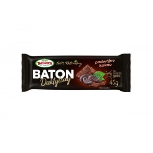 BATON BEZ CUKRU Premium Podwójne Kakao 40g Targroch