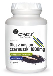 Olej z CZARNUSZKI ETIOPSKIEJ 2% 1000mg 60 kaps. Aliness