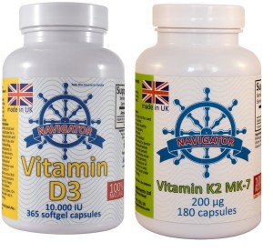 Zestaw na Odporność: wit. D3 10000 j.m. + K2 Navigator