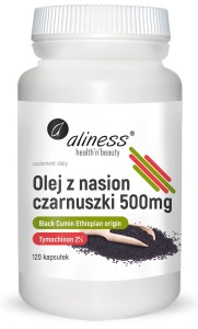 Olej z CZARNUSZKI ETIOPSKIEJ 500mg 120 kaps. Aliness