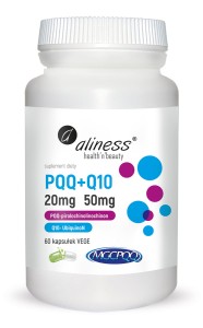 PQQ MGCPQQ® 20 mg + Q10 50 mg x 60 Vege caps  Aliness