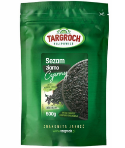 Sezam czarny ziarno 500g TarGroch naturalny