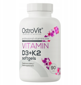 Witamina D3 + K2 MK-7 90 kaps. miękkich OstroVit