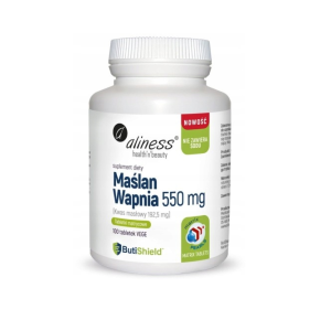 Maślan wapnia 550 mg (bez sodu) x 100 tab. ALINESS