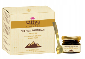 SHILAJIT czyste himalajskie MUMIO w formie żywicy 15g Sattva Ayurveda