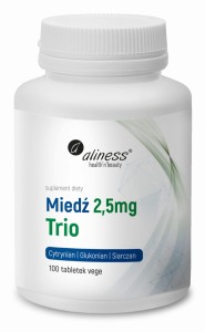 Miedź Trio 2,5mg 100 tabl. Aliness