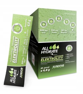 Keto Elektrolity JUNIOR Lemonade 40 saszetek x4,8g Aliness ALLHydrate