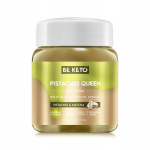 KETO KREM Królowa Pistacja 250g Beketo Bez glutenu, bez cukru