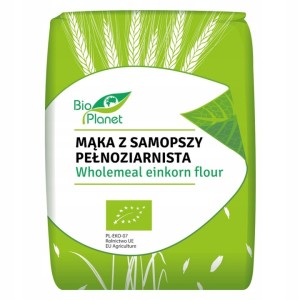 Mąka z SAMOPSZY Pełnoziarnista Ekologiczna 1kg Bio Planet