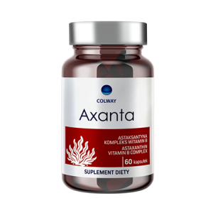 AXANTA 3w1: Astaksantyna +Piperyna +B Complex 60 kaps. Colway